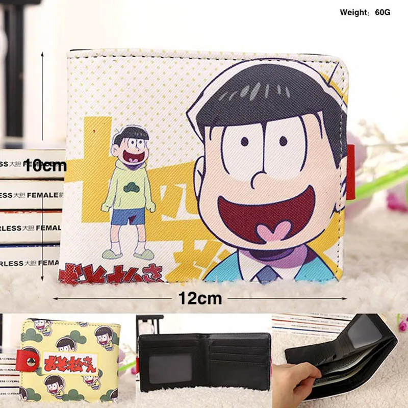 Osomatsu San 3 Японский аниме osomatsu San Синтетическая кожа короткий Изысканный кошелек/красная кнопка кошелек - Цвет: Osomatsu San 3