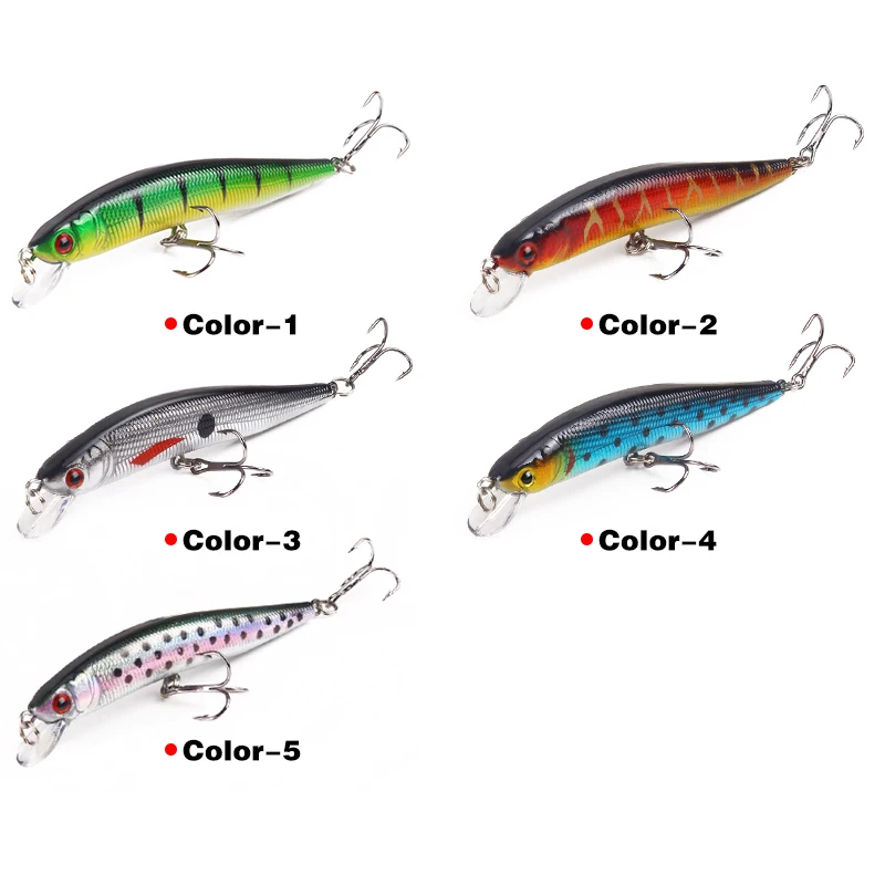 LureKing Minnow 1 шт. рыболовные приманки 8 г 100 мм 0 5 м пластиковая искусственная приманка