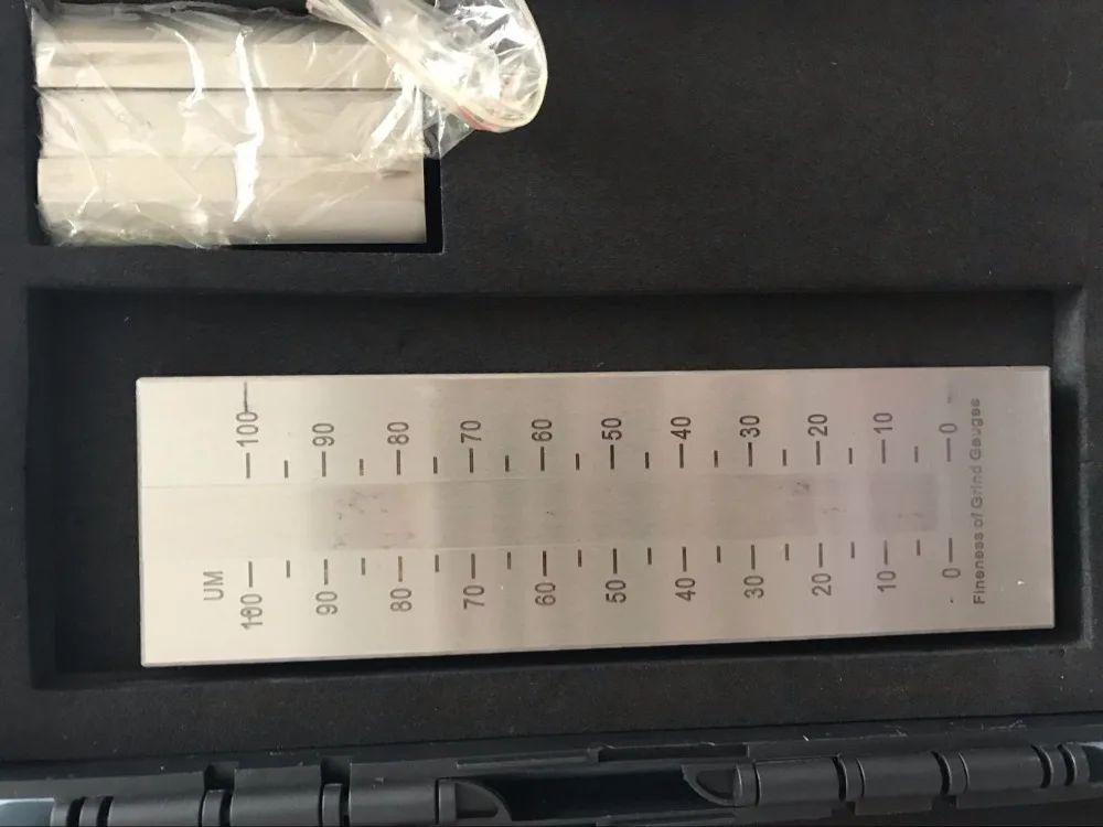 Однополюсное Мелкость манометр grindometer тонкость измеритель 0-100 мкм DHL Быстрая