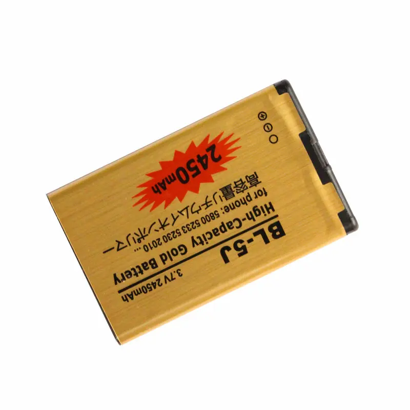 Зарядное устройство для Nokia 2450 5800 5233/c 5230 N900 2010 C3 5800xm 5800ixm 5802xm и т. Д.|battery gold|nokia 5233