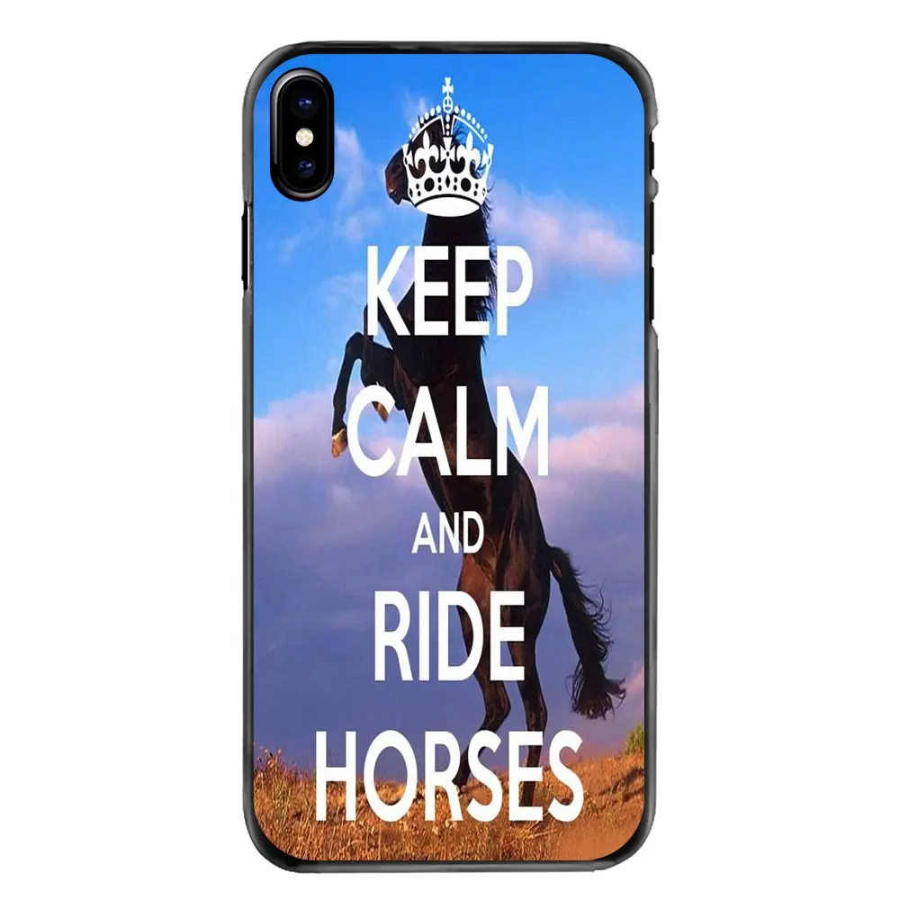 С надписью Keep Calm and верхом на лошади пони плакат для samsung Galaxy Note 2 3 4 5 S2 S3 S4 S5 мини S6 S7