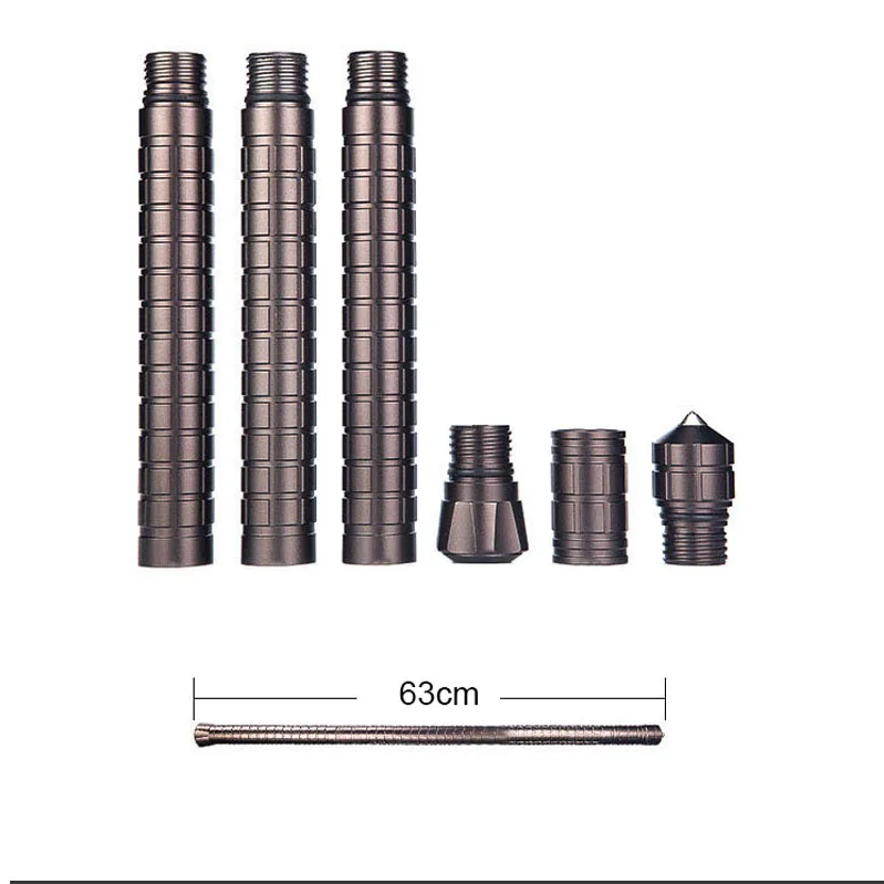 3 section Multi-Functional Открытый Отдых Выживание DIY оружие для самообороны Stick безопасность треккинг полюс защита стержень пеший Туризм аварийный - Цвет: 3 section