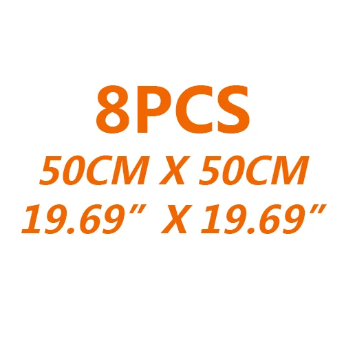 8 шт. жаростойкий коврик 6 мм фольга Deadening SOUND control Shield PAD изоляция выхлопной Deadener глушитель одеяло автомобиль - Название цвета: Оранжевый