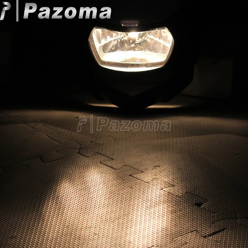 Фара мотоциклетная PAZOMA для мотоцикла черный уличный фонарь YZ WR 250F 450F CRF FMX KX RMZ SXF 250