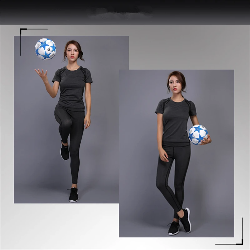 JINXIUSHIRT, Женский комплект для йоги, для спортзала, сексуальная одежда для фитнеса, теннисная рубашка+ штаны, для бега, обтягивающие, для бега, Леггинсы для йоги и тренировок, спортивный костюм