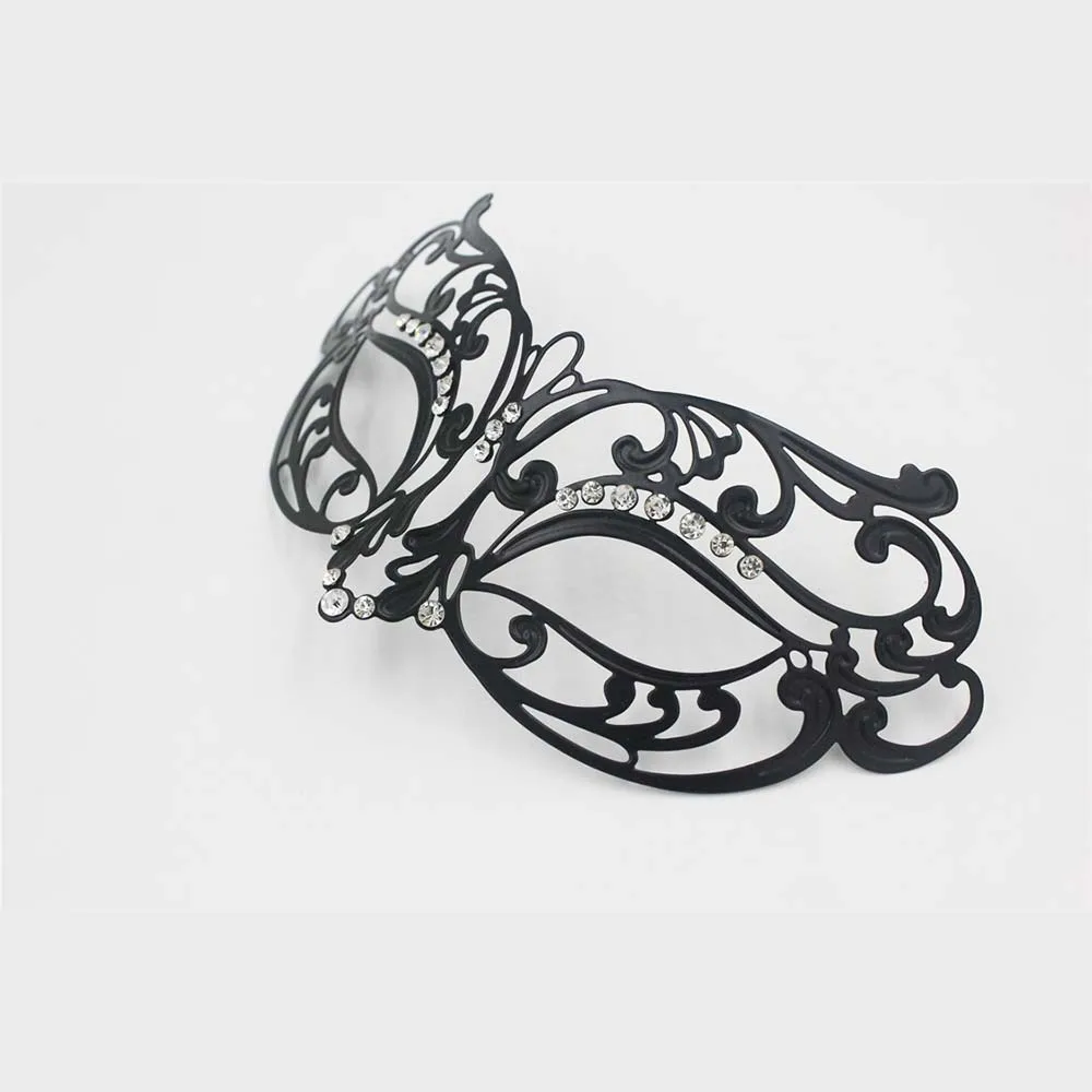 Phantom черная прозрачная Бриллиантовая металлическая Фотолюминесцентная маска