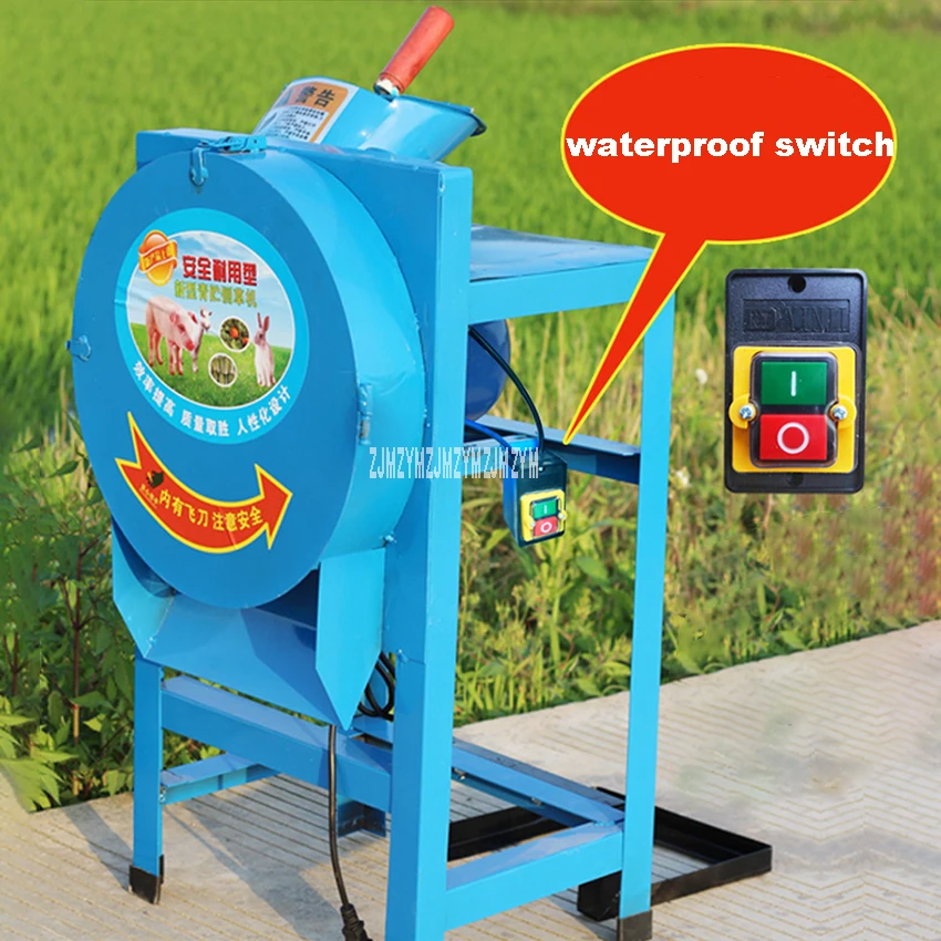 

YK-6203 Agricultural Feed Processing Straw Silage Machine Electric Hay Cutter Household Hay Chaff Cutter Forage Crop Crusher