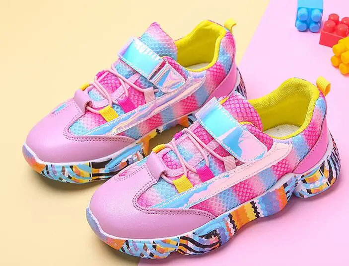 Детская повседневная обувь кроссовки для мальчиков спортивные девочек бега