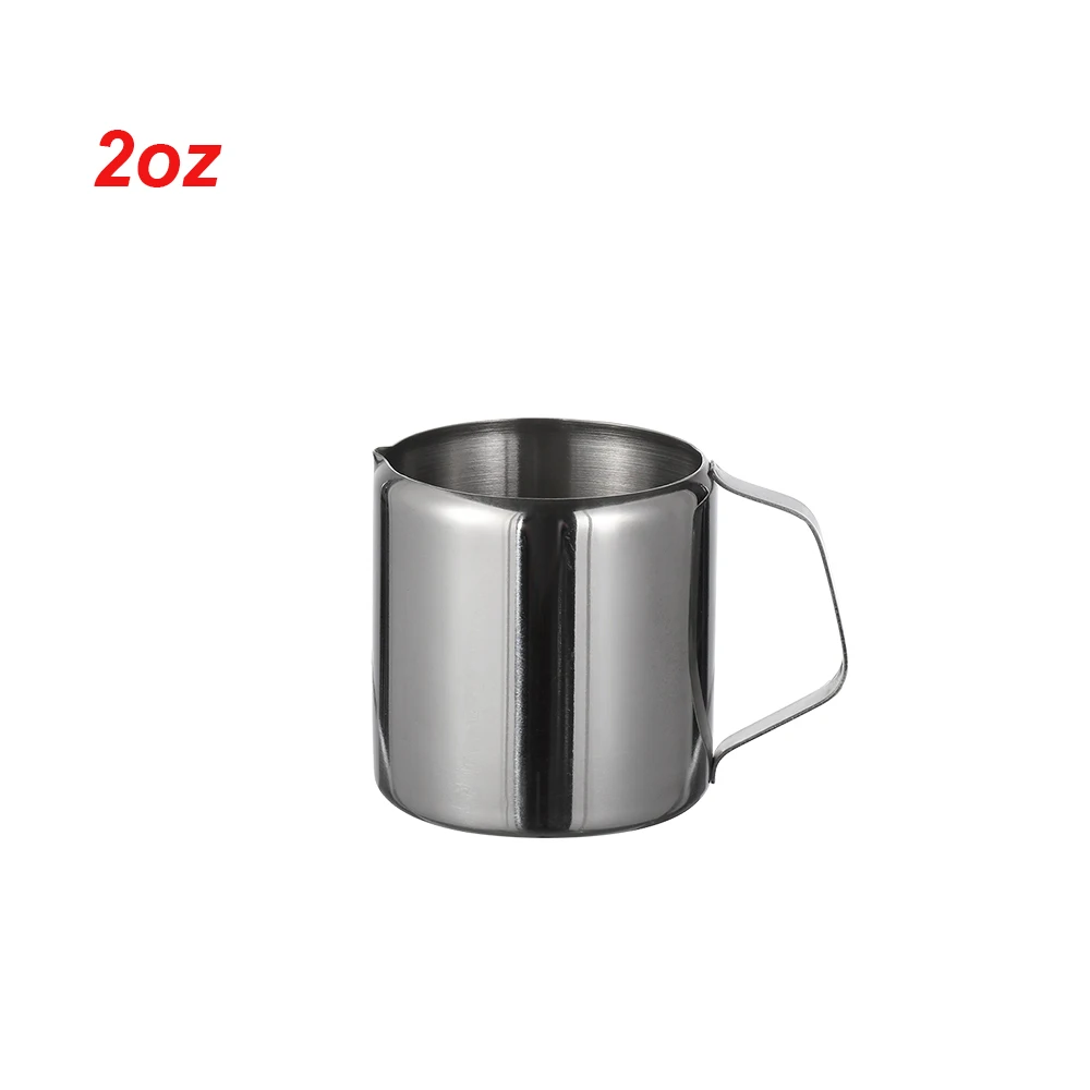 2oz 5 size Durable Stainless Steel Milk Frothing Jug Coffee Cream Pitcher Cup Latte Art Spout Pitcher Home& Kitchen Coffeeware - Цвет: 2oz