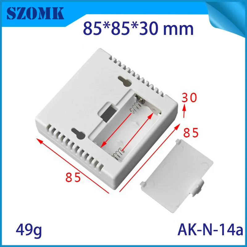 Пластиковый корпус szomk для электроники 4 шт. 85*85*30 мм 2 держателя аккумулятора AA