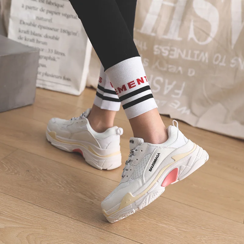 Спортивная обувь на платформе повседневная женская Новая модная для бега | Спорт