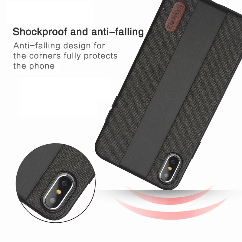 Cloth Texture Case for Apple Iphone XS Max High Quality Fabric Protection Shells Xs Hard PC Phone Cove |