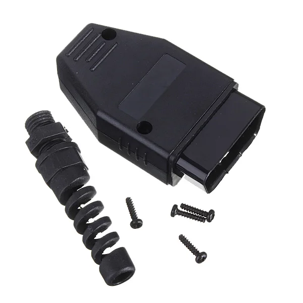 30 см/1,5 м 16 Pin штекер OBD2 II соединительный кабель+ OBD штекер+ Корпус+ SR+ винт удлинитель открывающийся кабель диагностический инструмент