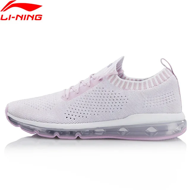 Li-Ning/Женская стильная прогулочная обувь BUBBLE MAX с подкладкой; спортивная обувь; дышащие кроссовки; AGLN062 SAMJ18 - Цвет: Бежевый