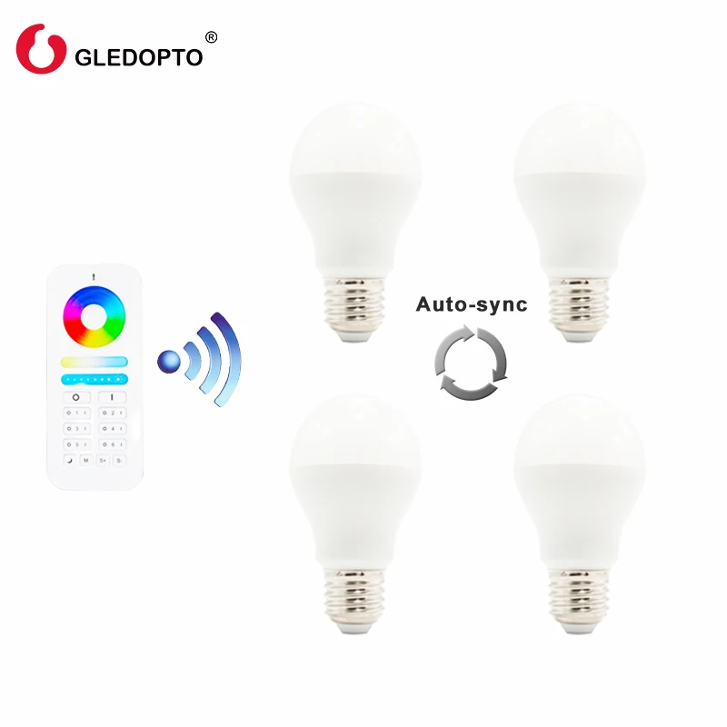 GLEDOPTO LED 2 4 ГГц Беспроводная 6 Вт RGB + CCT Светодиодная лампа 6-зонный пульт