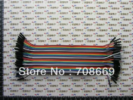 

10pc/lot x40pin male to male Dupont Wire Cable Line 1p-1p pin Connector 20cm