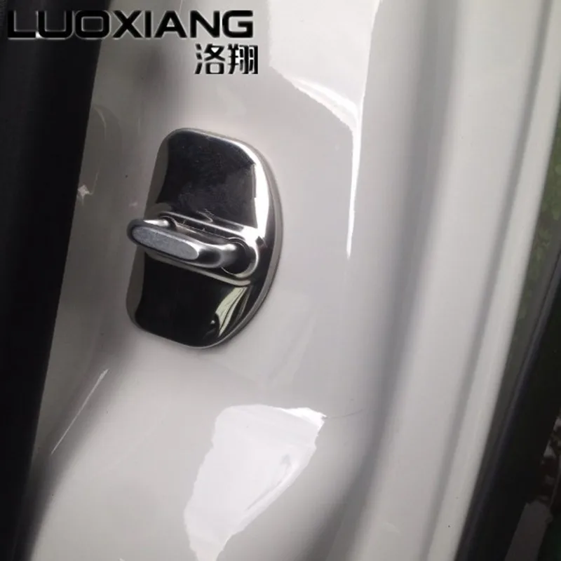 Car Door Lock Decoration Stainless Steel Cover case for Octavia 2 A5 A7 Superb Fabia Yeti Rapid Spaceback accessories | Автомобили и