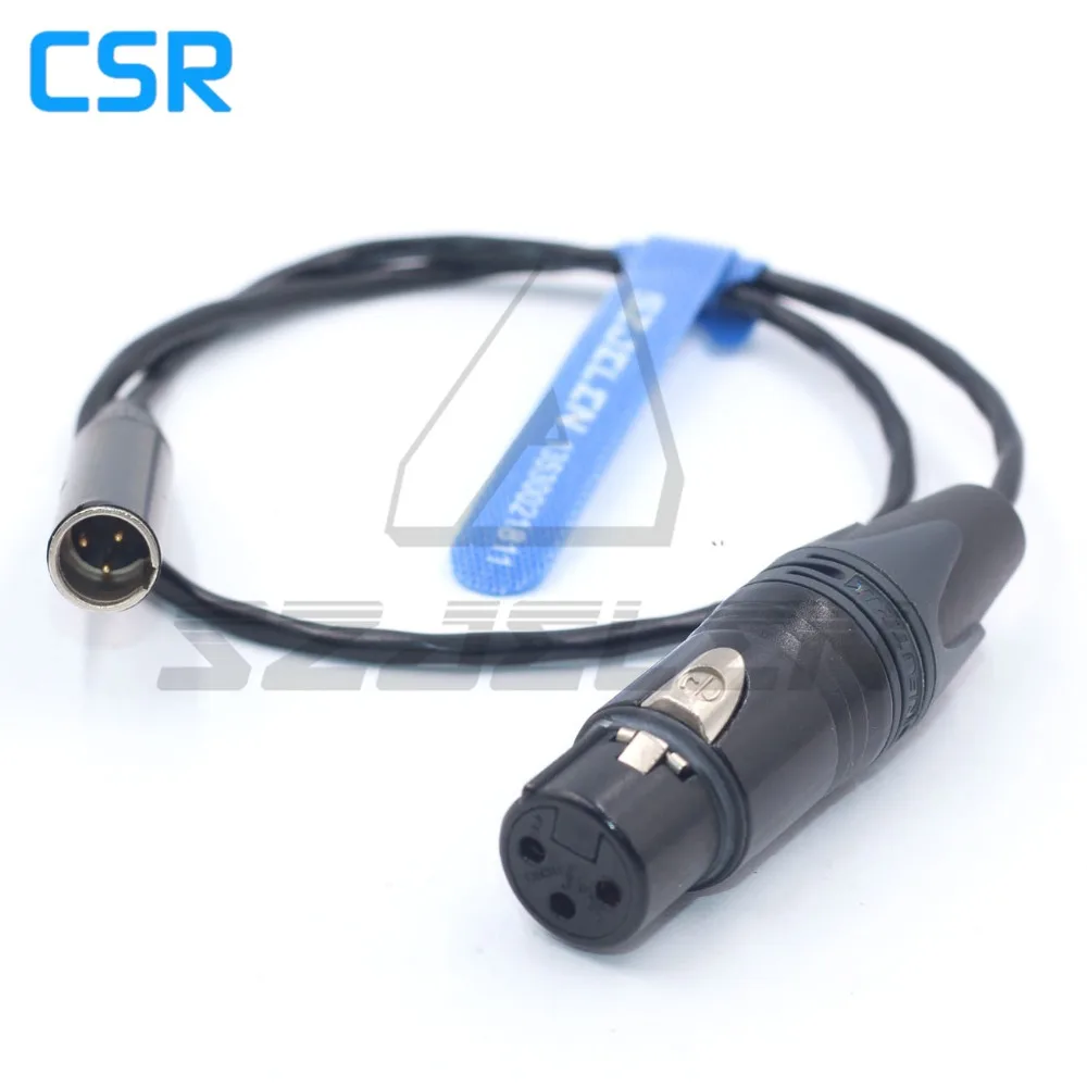 MINI XLR 3pin папа к XLR 3pin мама для Blackmagic Pocket cinema 4k камера аудио линия