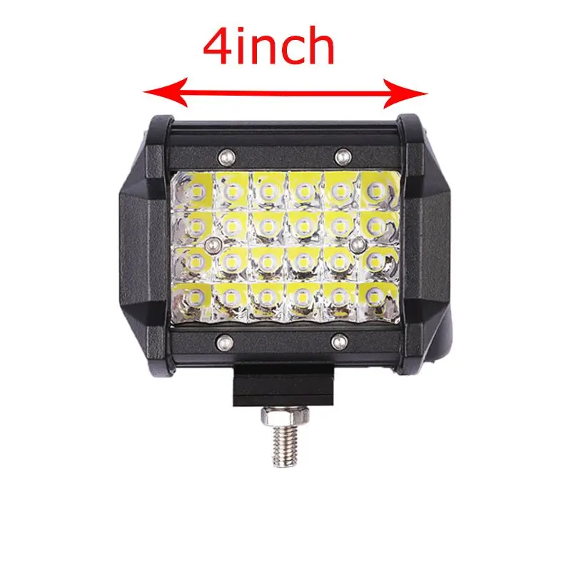 4inch 4-36 дюймов 4 ряда внедорожный светодиодный рабочий светильник для вождения противотуманная фара для 12 В 24 в автомобиль грузовик 4wd 4x4 мотоцикл Лодка atv грузовик внедорожник - Цвет: 4inch