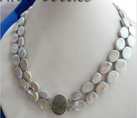 Горячий продавать бесплатная доставка ******* 2 3strands 18 'ཇ мм х 15 Серый Эллипс