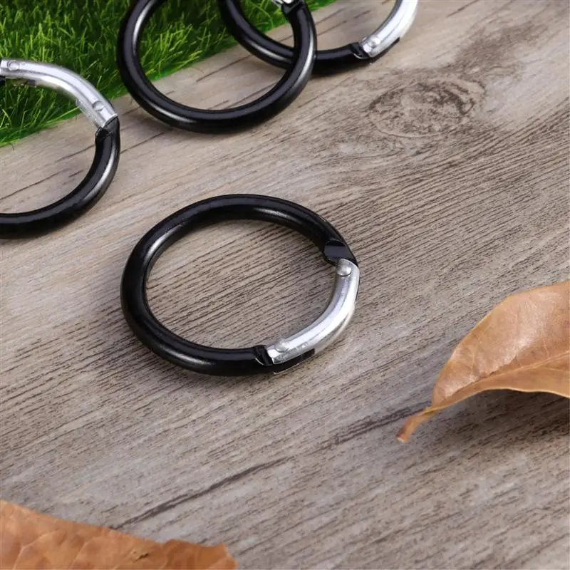 4 шт. портативный цилиндрический мини алюминиевый карабин держатель для ключей