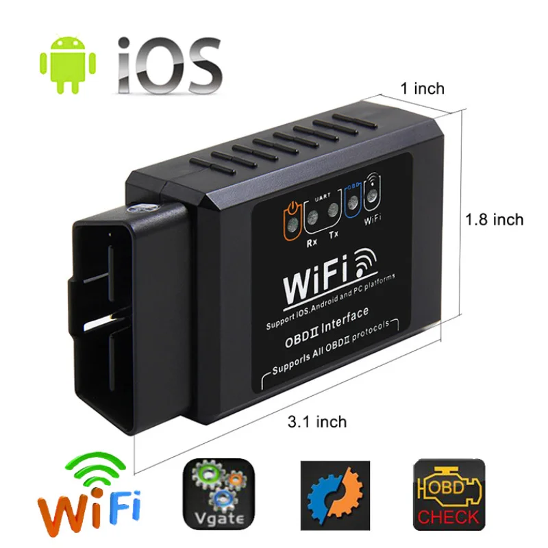ELM 327 и Супер Мини ELM327 wifi сканер V1.5 OBD2 интерфейс с PIC18F25K80 диагностический инструмент для ПК IOS Android