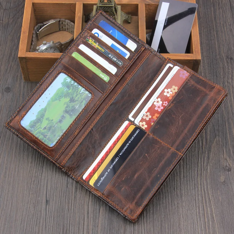 Китайский дракон новинка 2018 мужские длинные кошельки 3D из натуральной кожи с