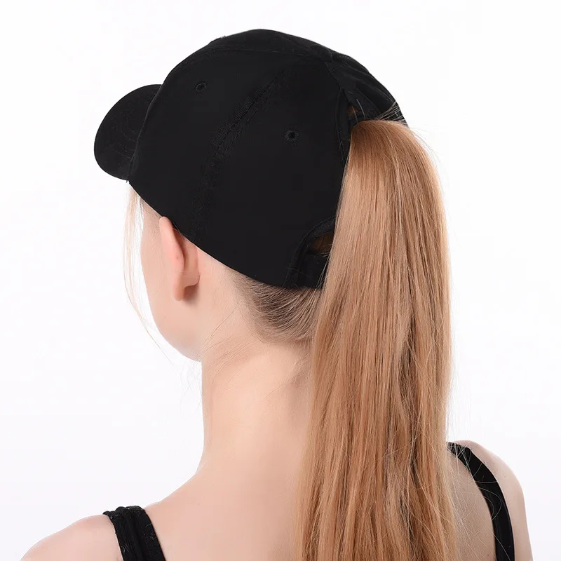 2018 головной убор для папы бейсболка с прямым хвостом кепки пучка волос женщин