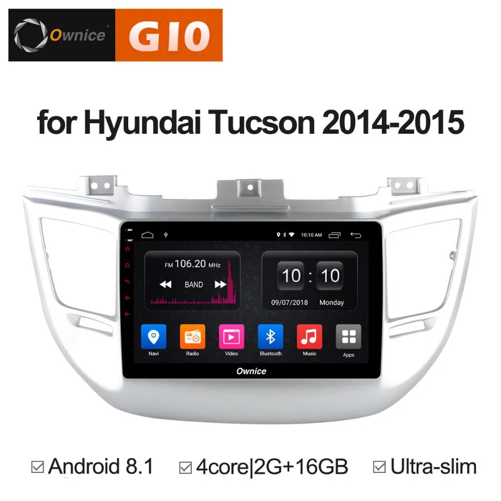 2 Гб ОЗУ + 16 ПЗУ Android 8 1 четырехъядерный автомобильный DVD-плеер для Hyundai Tucson 2014 2015 GPS