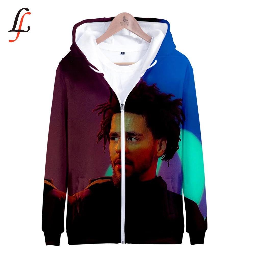 Kod J Cole Drake 3D Harajuku Kpop толстовка на молнии для женщин и мужчин уличный