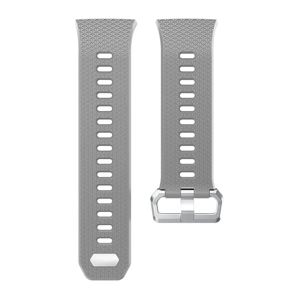 Gray Силиконовый сменный ремешок для наручных часов Fitbit группа; маленькие и большие размеры Размеры умные аксессуары браслет наручные ремешок, умный Браслет - Цвет: Gray