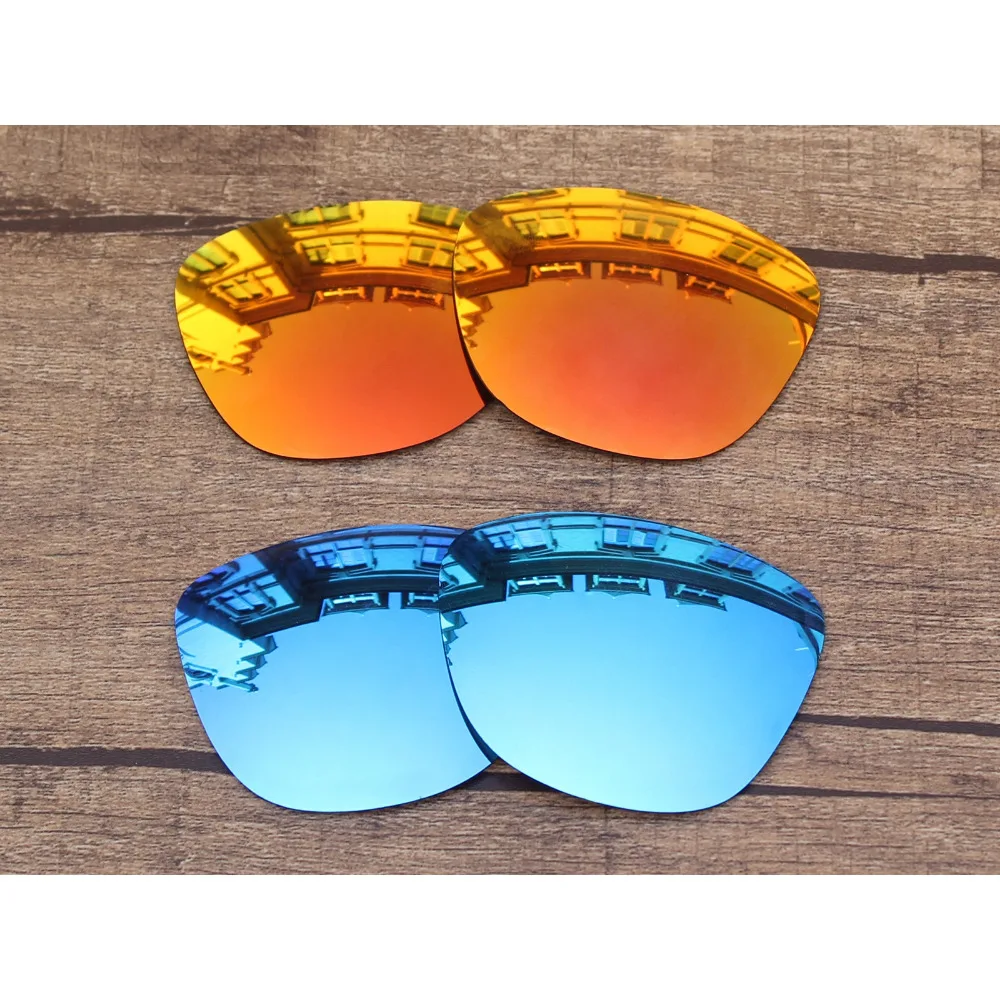 Vonxyz 2 пары рубиновых зеркальных и ледяных сменных линз для-оправа Oakley Frogskins |
