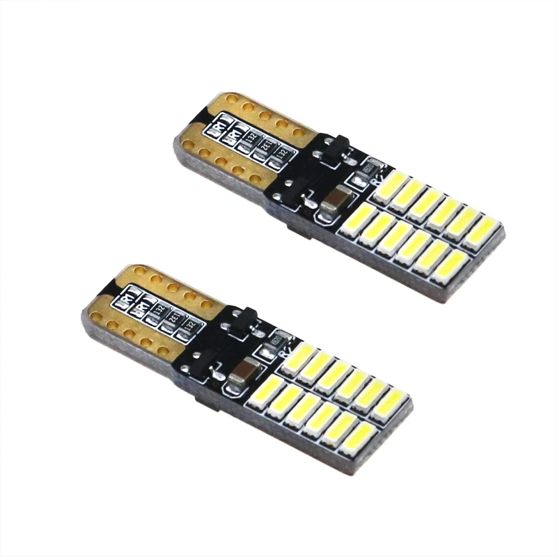 1000 шт. T10 W5W 4014 24SMD авто светодиодный автомобильные лампы для чтения просвет