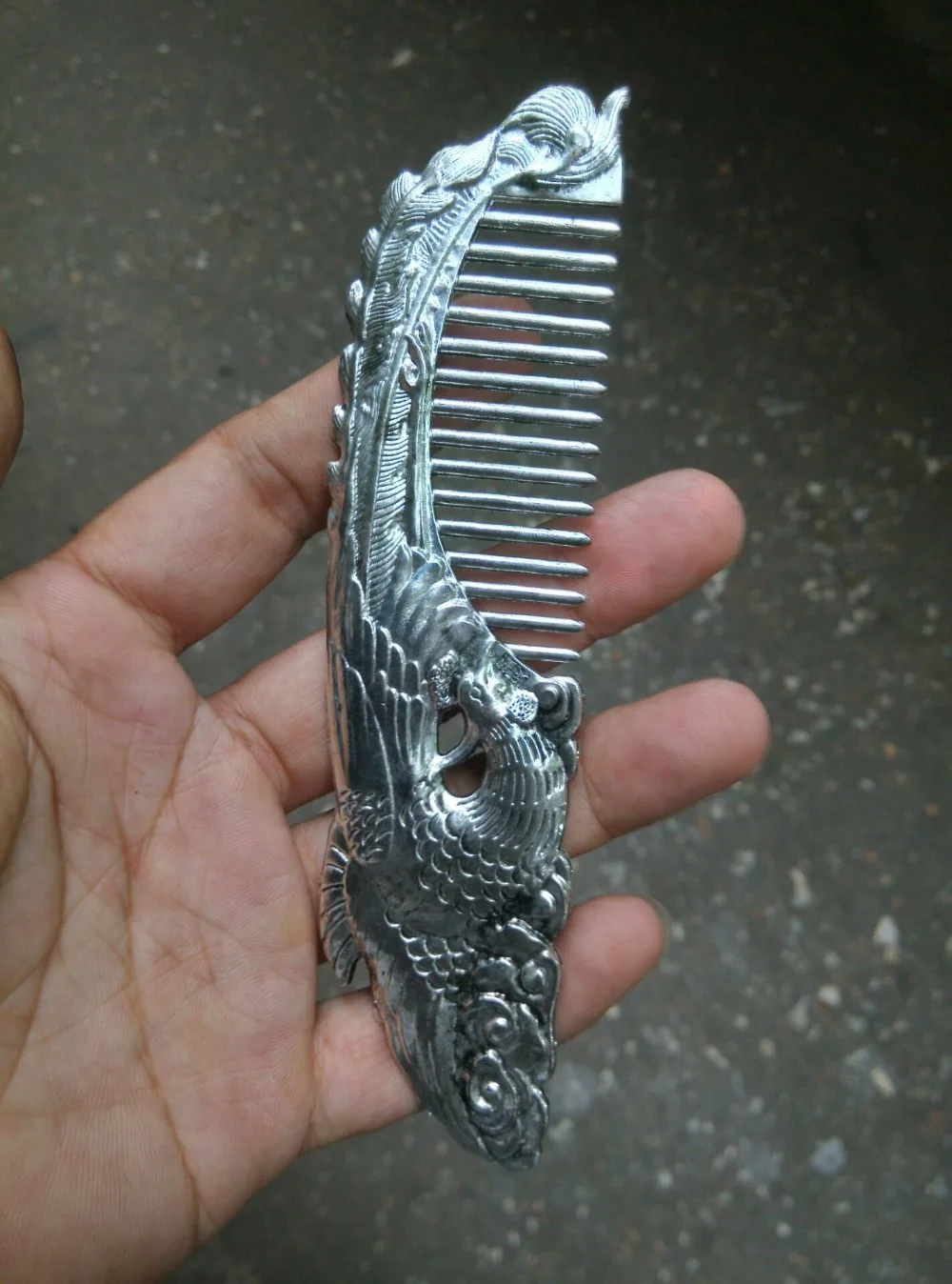 Редкий Старый китайский QingDyansty вырезанный Фотофон Феникс бесплатная