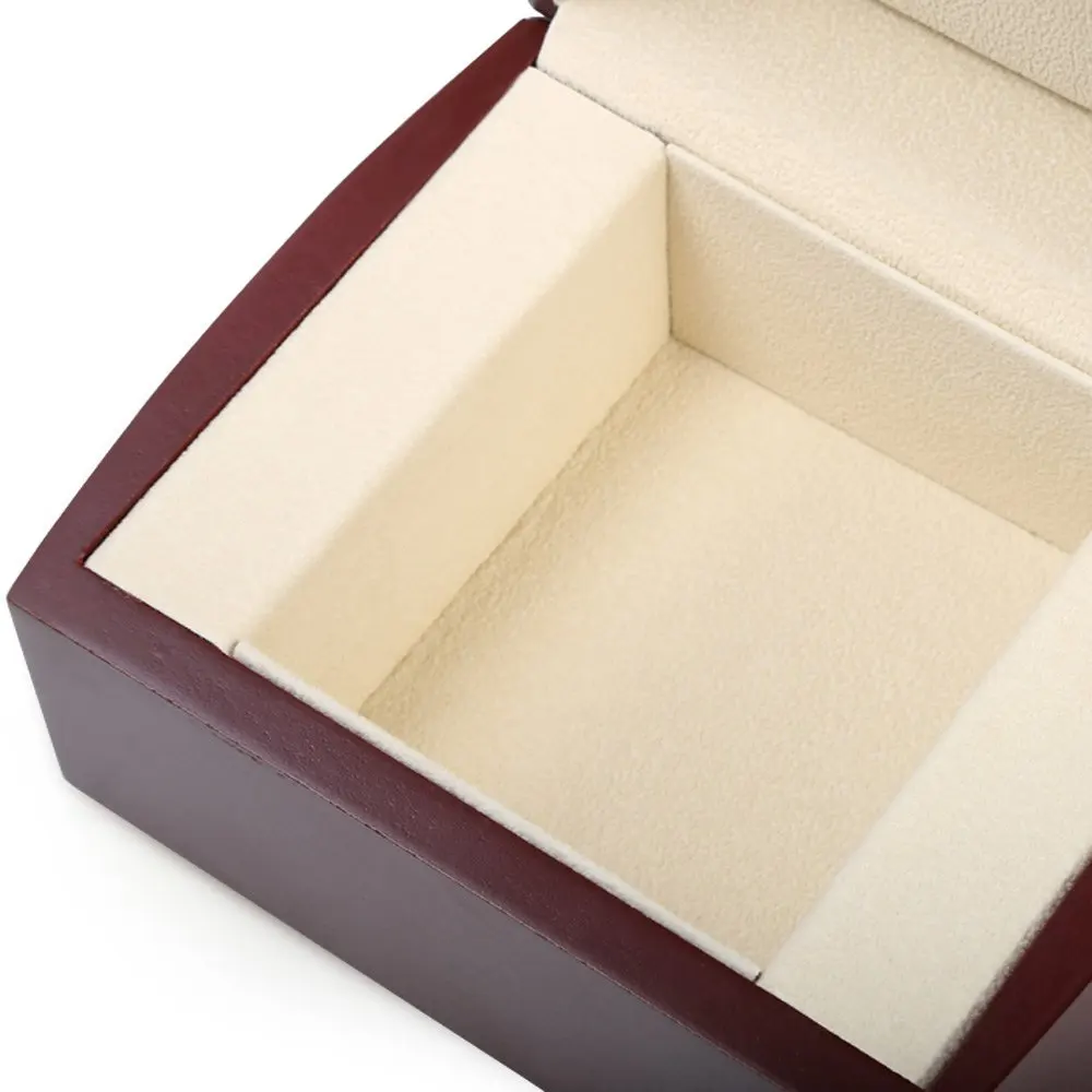 Горячие Продажи Элегантный Коричневый Деревянный Корпус Часов Раскладушка