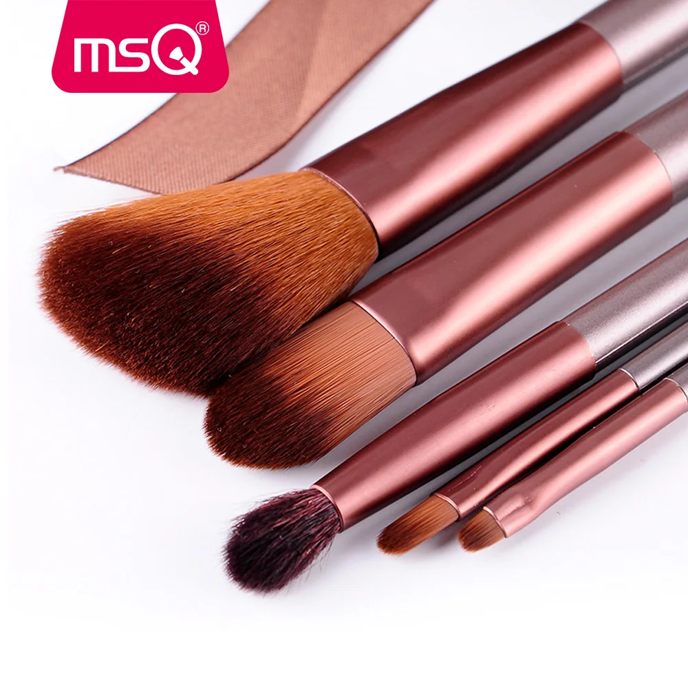 MSQ Профессиональный 6 шт набор кистей для макияжа Набор инструментов