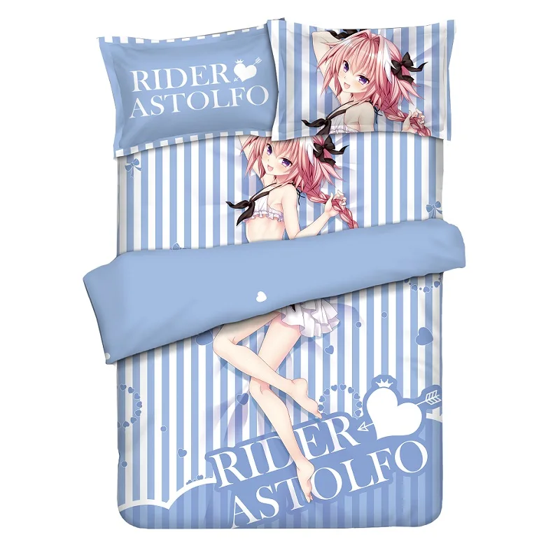 

Anime Bed Set Cartoon Bedding Sets Luxury Duvet Cover 4pcs Set
