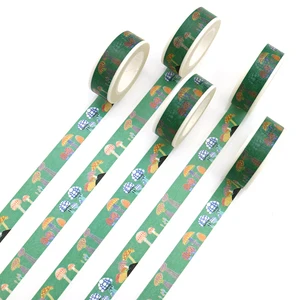 1 шт. Творческий Цветной гриб васи лента клейкая Бумага лента школьные канцелярские принадлежности DIY декоративные Стикеры для скрапбукинга ленты