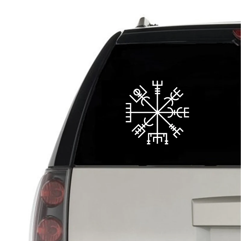 

Vegvisir Norse Mythology Viking Vinyl CAR DECAL Pagan Asatru Runic Compass Laptop Sticker for Apple MacBook Air / Pro Decoration