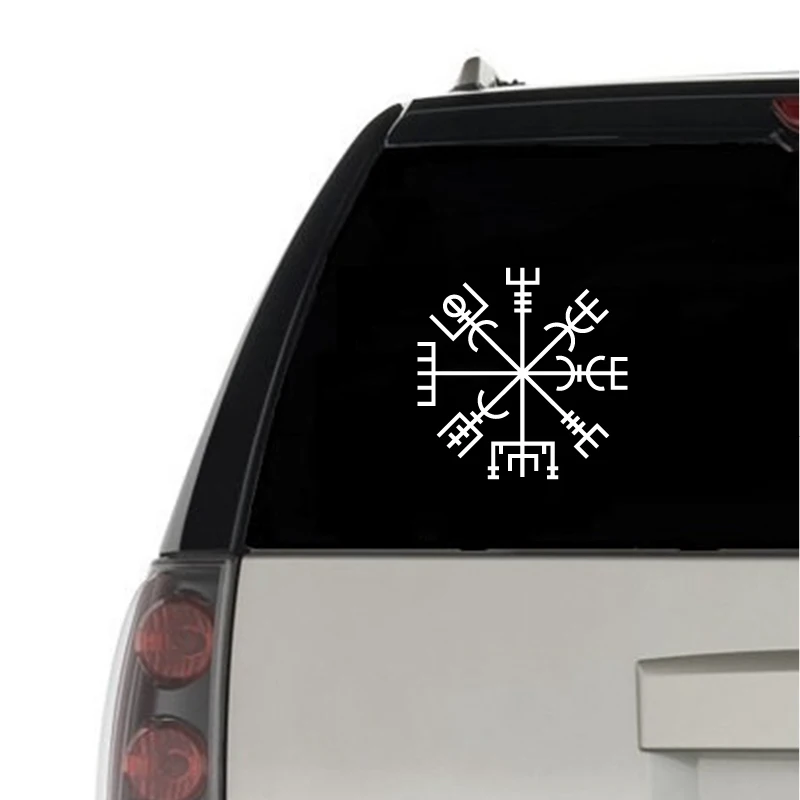 

Виниловая наклейка Vegvisir скандинавской мифологии викингов для автомобиля, языческий Азару Рунический компас, наклейка для ноутбука Apple MacBook ...