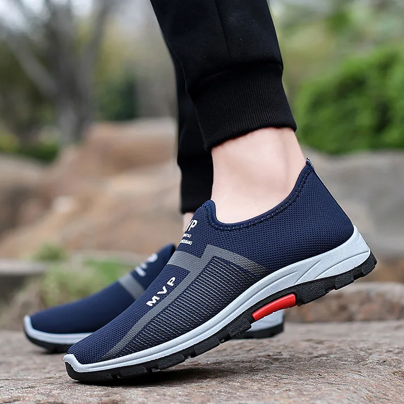 Men Casual Shoes Summer Sneakers Male Breathable Adult Slip on Loafers Trainers Chaussure Homme 2020 | Обувь