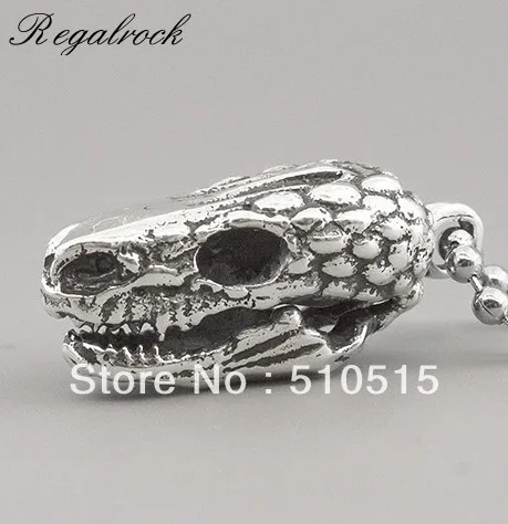 Regalrock броши в виде ящерицы череп ожерелье с подвесками форме динозавров|pendant
