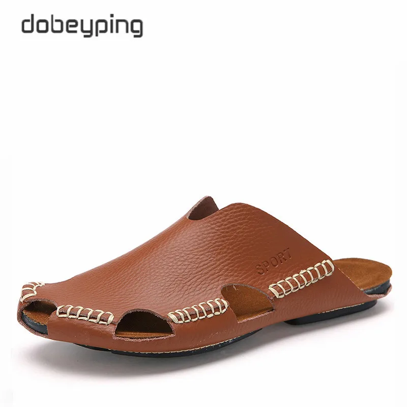 2017 новое поступление Летняя мужская обувь повседневные мужские шлепанцы из