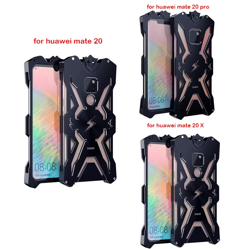 Luxury Shockproof Metal Case for Huawei Mate 20 Pro Original Zimon Aluminum Phone Cases For 20/Mate 20X | Мобильные телефоны и