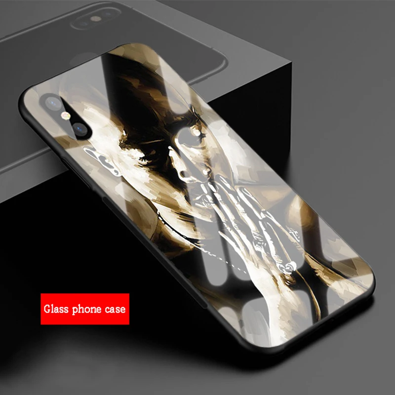2Pac Tupac Amaru Shakur Makaveli чехол из закаленного стекла для телефона для iPhone 6 6plus 7 plus 8 8plus 5 5S 5C SE для iPhone X XR XS Max - Цвет: B19032201-08.jpg