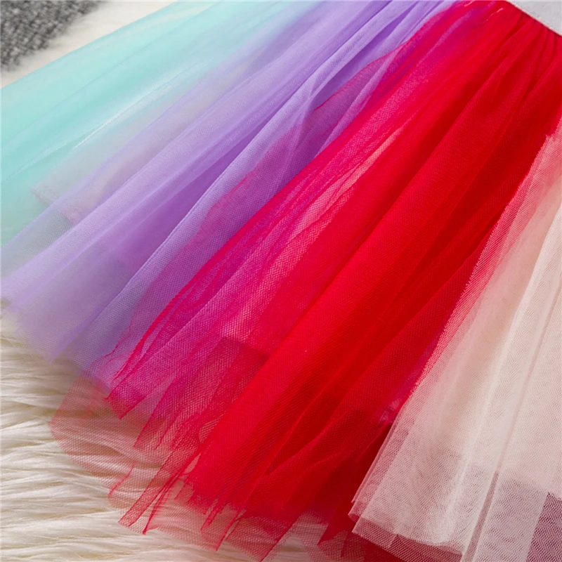 Платье-пачка для девочек с единорогом детское праздничное платье принцессы Vestido