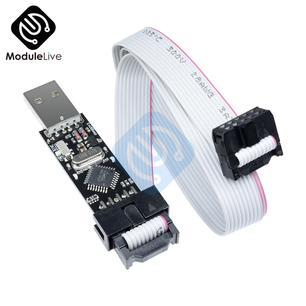 USBasp USBISP 3,3 В/5 В AVR программист USB ATMEGA8 ATMEGA128 микроконтроллер EEPROM поддержка AVRDude 10 pin ISP интерфейс