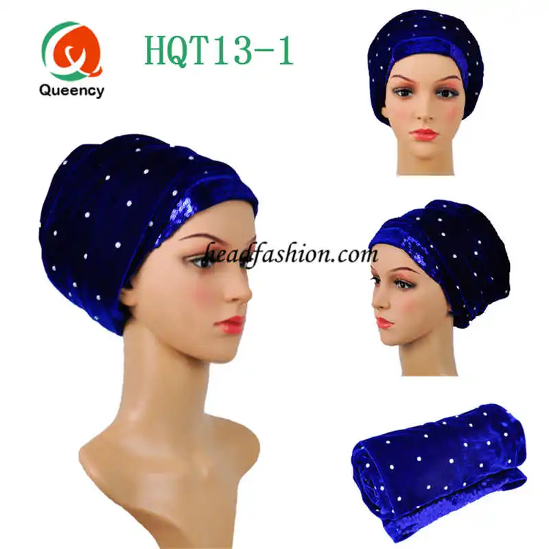 HQT13New дизайн! африканский тюрбан геле бусины с блестками тюрбан Width7"* 22" мягкие много цветов женщины headtie Геле