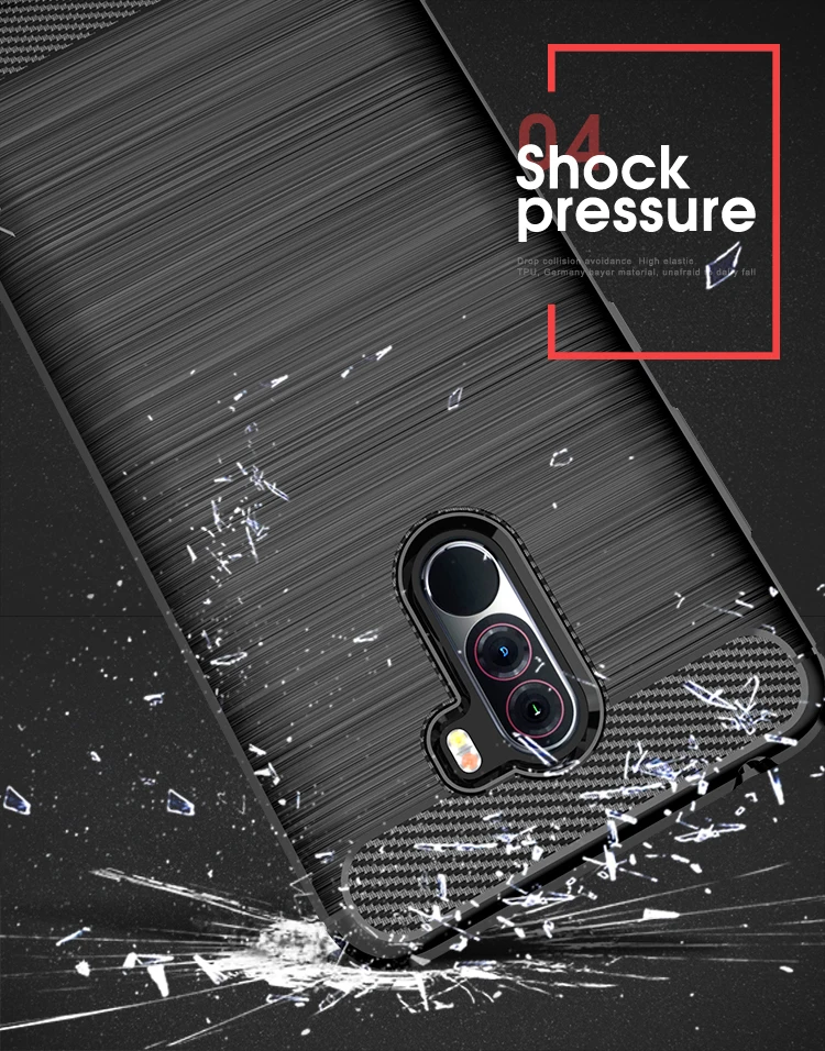 Pocophone F1 Чехол iPaky чехол для Xiaomi Pocophone F1 случае Pocofone F1 силиконовые матовый Мягкая обложка для Xaomi Поко F1 телефон случаях