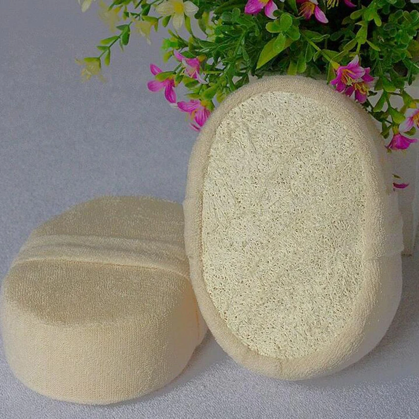 Мягкая свежая натуральная губка Zerosky Luffa для душа спа скруббер отшелушивающий
